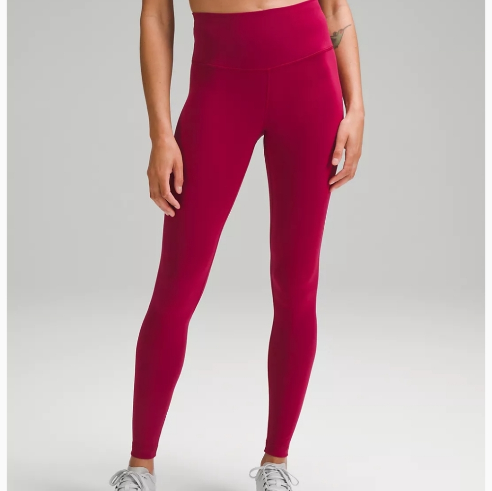 Lululemon Pomegranate Align 28 inch leggings